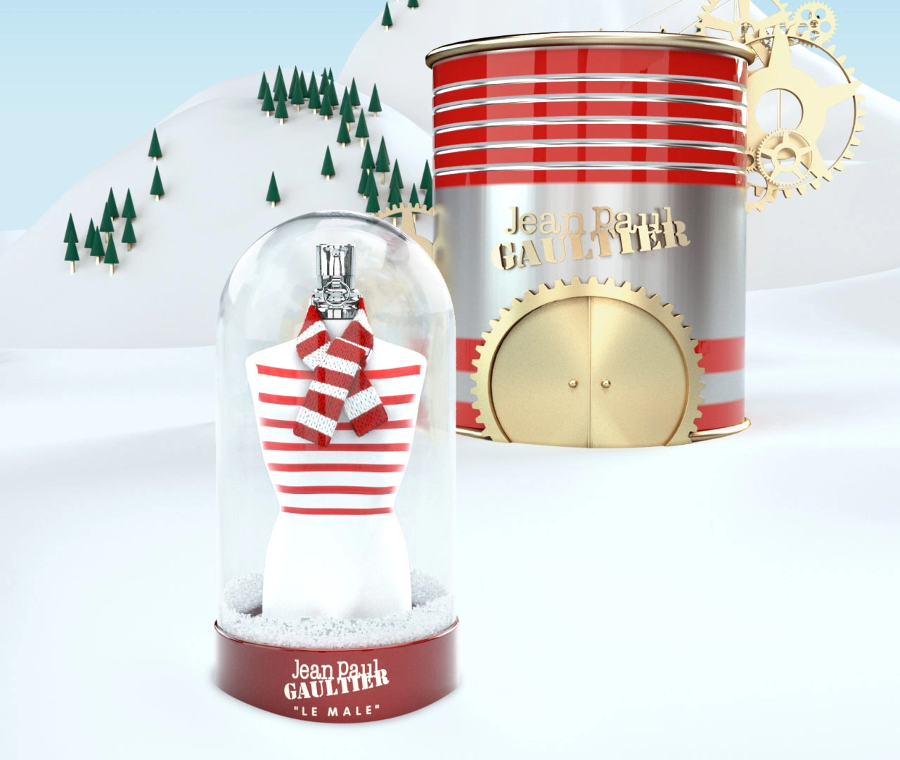 Jean Paul Gaultier Le Male Collector's Snow Globe Jean Paul Gaultier Le Male Collector's Snow Globe