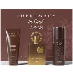 AFNAN Supremacy in Oud набор: парф. вода, 100 мл + гель д/душа, 150 мл + дезодорант, 150 мл + спрей д/тела, 150 AFNAN Supremacy in Oud набор: парф. вода, 100 мл + гель д/душа, 150 мл + дезодорант, 150 мл + спрей д/тела, 150