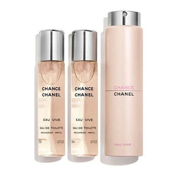 Chanel Chance Eau Vive туалетная вода, 20 мл x 3 (сменный флакон) Chanel Chance Eau Vive туалетная вода, 20 мл x 3 (сменный флакон)