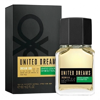 UNITED COLORS OF BENETTON Dream Big Men туалетная вода, 60 мл UNITED COLORS OF BENETTON Dream Big Men туалетная вода, 60 мл