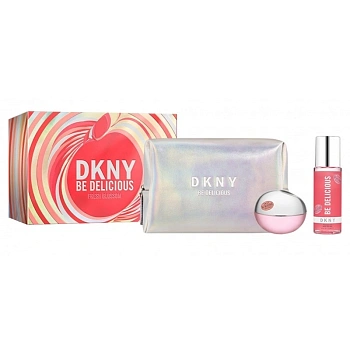 DKNY Be Delicious Fresh Blossom набор: парф. вода, 100 мл + аром. дымка, 125 мл + косметичка DKNY Be Delicious Fresh Blossom набор: парф. вода, 100 мл + аром. дымка, 125 мл + косметичка