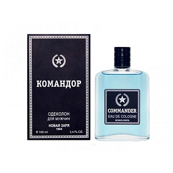 Novaya Zarya (Новая Заря) Командор одеколон, 100 мл (в футляре)