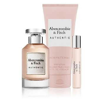 Abercrombie & Fitch Authentic Woman набор: парф. вода, 100 мл + парф. вода, 15 мл + лосьон д/тела, 200 мл Abercrombie & Fitch Authentic Woman набор: парф. вода, 100 мл + парф. вода, 15 мл + лосьон д/тела, 200 мл