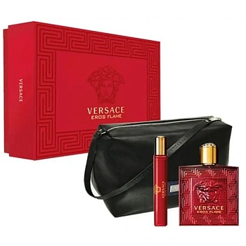 Versace Eros Flame набор: парф. вода, 100 мл + парф. вода, 10 мл + косметичка Versace Eros Flame набор: парф. вода, 100 мл + парф. вода, 10 мл + косметичка