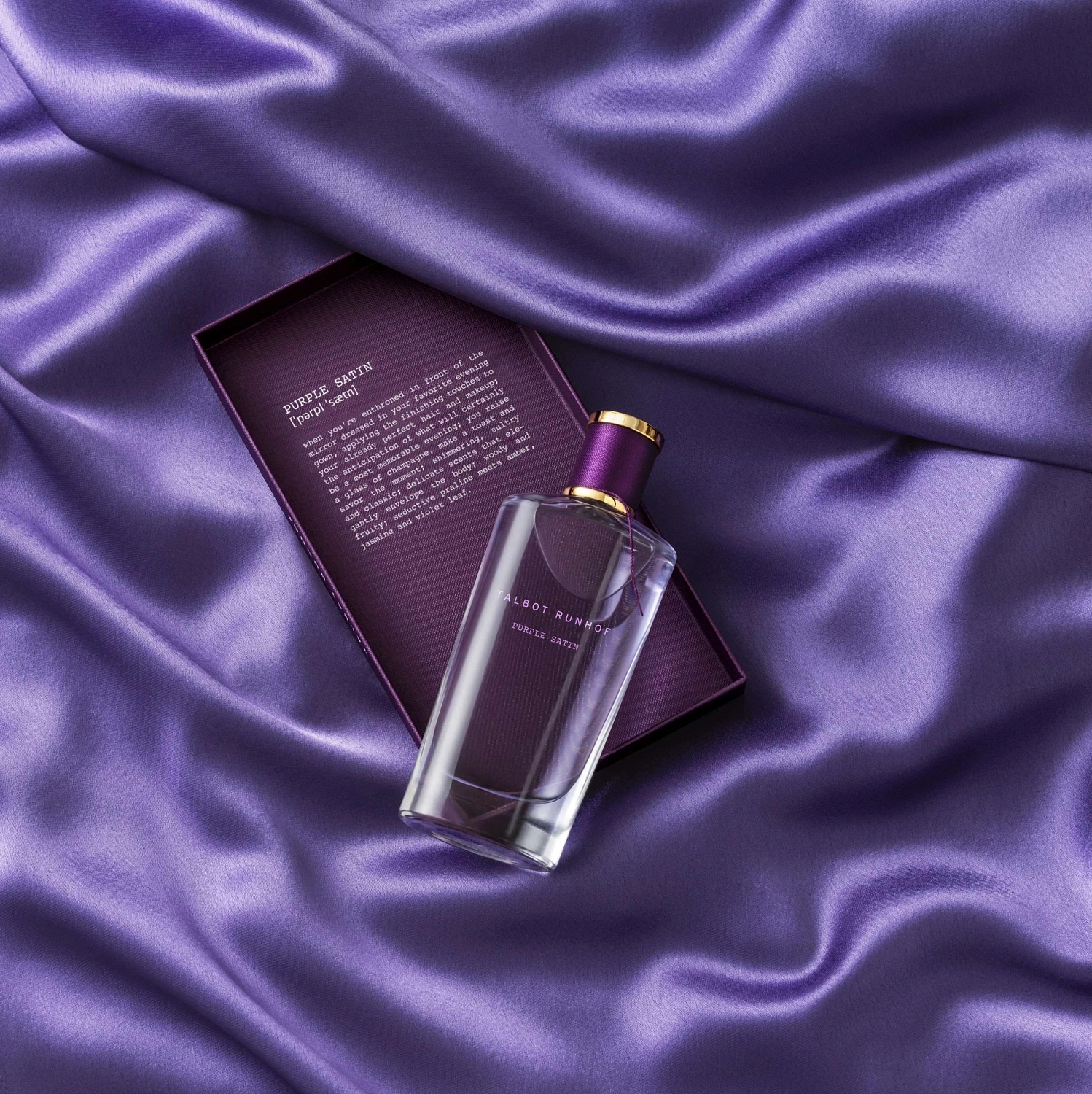 Talbot Runhof Purple Satin Talbot Runhof Purple Satin