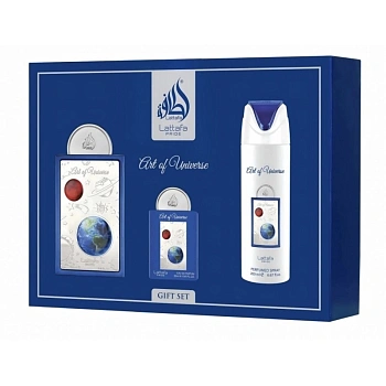Lattafa Art Of Universe набор: парф.вода, 100 мл + парф.вода, 20 мл + дезодорант-спрей, 200 мл