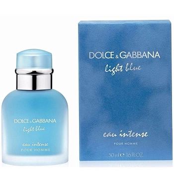DOLCE & GABBANA Light Blue Eau Intense Pour Homme парфюмерная вода, 50 мл