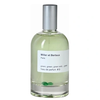 Miller et Bertaux #3 Green, Green, Green and... Green парфюмерная вода, 100 мл тестер Miller et Bertaux #3 Green, Green, Green and... Green парфюмерная вода, 100 мл тестер