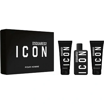 DSQUARED2 Icon Pour Homme набор: парф.вода, 100 мл + гель д/душа, 100 мл + бальзам п/бритья, 100 мл DSQUARED2 Icon Pour Homme набор: парф.вода, 100 мл + гель д/душа, 100 мл + бальзам п/бритья, 100 мл