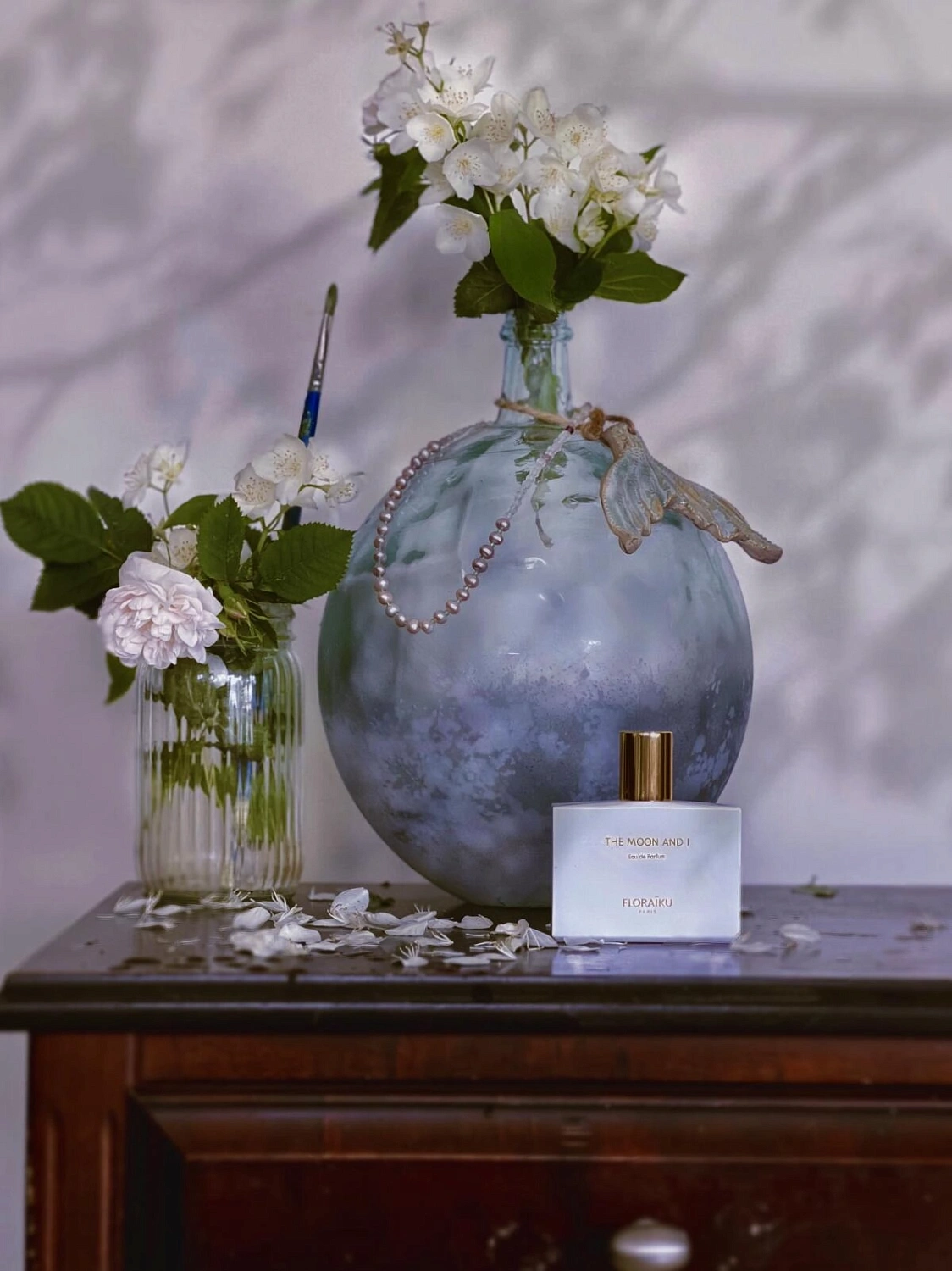Floraiku The Moon and I