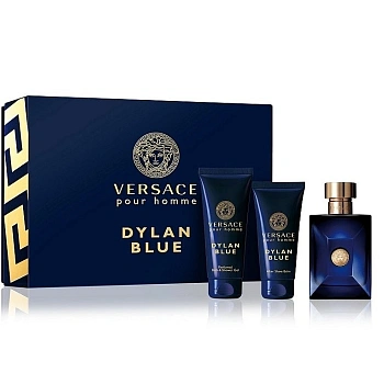 Versace Pour Homme Dylan Blue набор: т.вода, 50 мл + гель д/душа, 50 мл + бальзам п/бритья, 50 мл Versace Pour Homme Dylan Blue набор: т.вода, 50 мл + гель д/душа, 50 мл + бальзам п/бритья, 50 мл