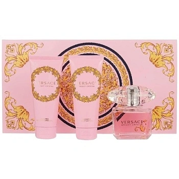 Versace Bright Crystal набор: т.вода, 90 мл + лосьон д/тела, 100 мл + гель д/душа, 100 мл + косметичка Versace Bright Crystal набор: т.вода, 90 мл + лосьон д/тела, 100 мл + гель д/душа, 100 мл + косметичка