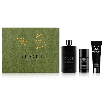 Gucci Guilty Pour Homme Eau de Parfum набор: парф. вода, 50 мл + дезодорант, 75 мл + гель д/душа, 50 мл Gucci Guilty Pour Homme Eau de Parfum набор: парф. вода, 50 мл + дезодорант, 75 мл + гель д/душа, 50 мл