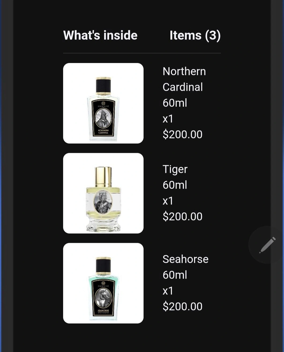 Zoologist Perfumes Seahorse