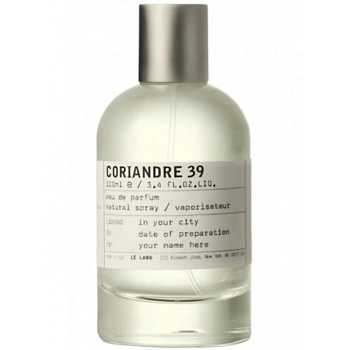 Le Labo Coriandre 39 Mexico парфюмерная вода, 100 мл тестер Le Labo Coriandre 39 Mexico парфюмерная вода, 100 мл тестер
