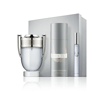 Paco Rabanne Invictus набор: т.вода, 100 мл + дезодорант, 150 мл + т.вода, 10 мл (мини)