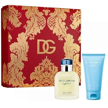 DOLCE & GABBANA Light Blue Pour Homme набор: т.вода, 75 мл + крем д/тела, 50 мл
