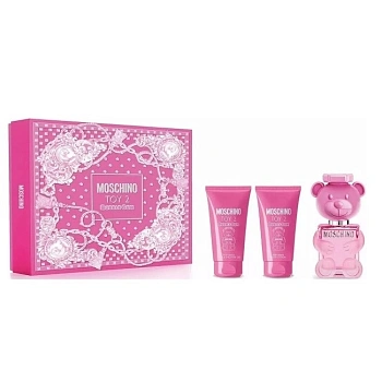 MOSCHINO Toy 2 Bubble Gum набор: т.вода, 50 мл + гель д/душа, 50 мл + лосьон д/тела, 50 мл MOSCHINO Toy 2 Bubble Gum набор: т.вода, 50 мл + гель д/душа, 50 мл + лосьон д/тела, 50 мл