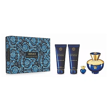 Versace Pour Femme Dylan Blue набор: парф. вода, 100 мл + парф. вода, 5 мл + лосьон д/тела, 100 мл + гель д/душа, 100 мл Versace Pour Femme Dylan Blue набор: парф. вода, 100 мл + парф. вода, 5 мл + лосьон д/тела, 100 мл + гель д/душа, 100 мл