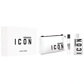 Dsquared2 Icon Pour Femme набор: парф. вода, 100 мл + парф. вода, 10 мл + косметичка