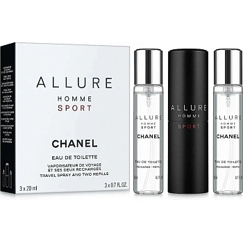 Chanel Allure Homme Sport туалетная вода, 3 x 20 мл (travel spray)