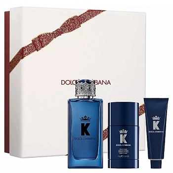 K by Dolce & Gabbana набор: т.вода, 100 мл + дезодорант-стик, 75 мл + гель д/душа, 50 мл
