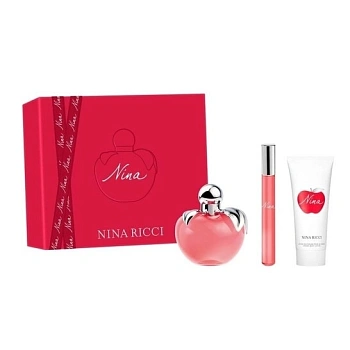 NINA RICCI Nina набор: т.вода, 80 мл + т.вода, 10 мл (мини) + лосьон д/тела, 75 мл NINA RICCI Nina набор: т.вода, 80 мл + т.вода, 10 мл (мини) + лосьон д/тела, 75 мл