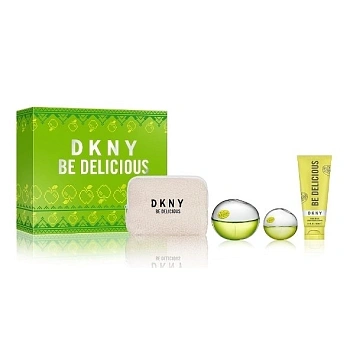 DKNY Be Delicious набор: парф. вода, 100 мл + парф. вода, 15 мл + лосьон д/тела, 100 мл