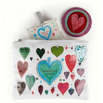 Fragonard Mademoiselle Amour набор: т.вода, 50 мл + зеркало + косметичка