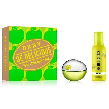 DKNY Be Delicious набор: парф. вода, 100 мл + мусс д/тела, 150 мл DKNY Be Delicious набор: парф. вода, 100 мл + мусс д/тела, 150 мл