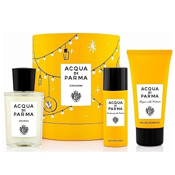 Acqua di Parma Colonia набор: одеколон, 100 мл + гель д/душа, 75 мл + дезодорант, 50 мл Acqua di Parma Colonia набор: одеколон, 100 мл + гель д/душа, 75 мл + дезодорант, 50 мл