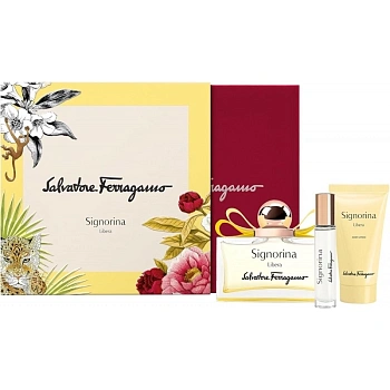 Salvatore Ferragamo Signorina Libera набор: парф. вода, 100 мл + парф. вода, 10 мл + лосьон д/тела, 50 мл Salvatore Ferragamo Signorina Libera набор: парф. вода, 100 мл + парф. вода, 10 мл + лосьон д/тела, 50 мл