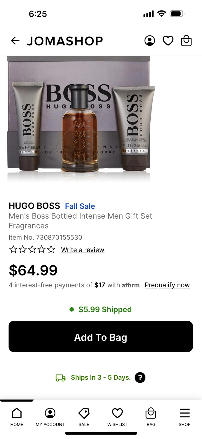 HUGO BOSS Boss Bottled Intense HUGO BOSS Boss Bottled Intense