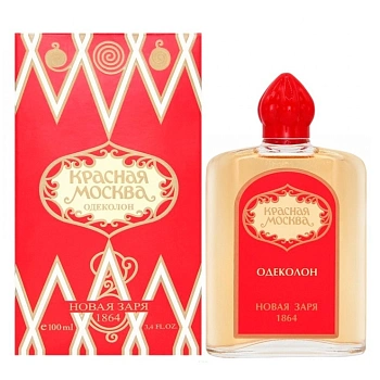 Novaya Zarya (Новая Заря) Красная Москва одеколон, 100 мл (в футляре)