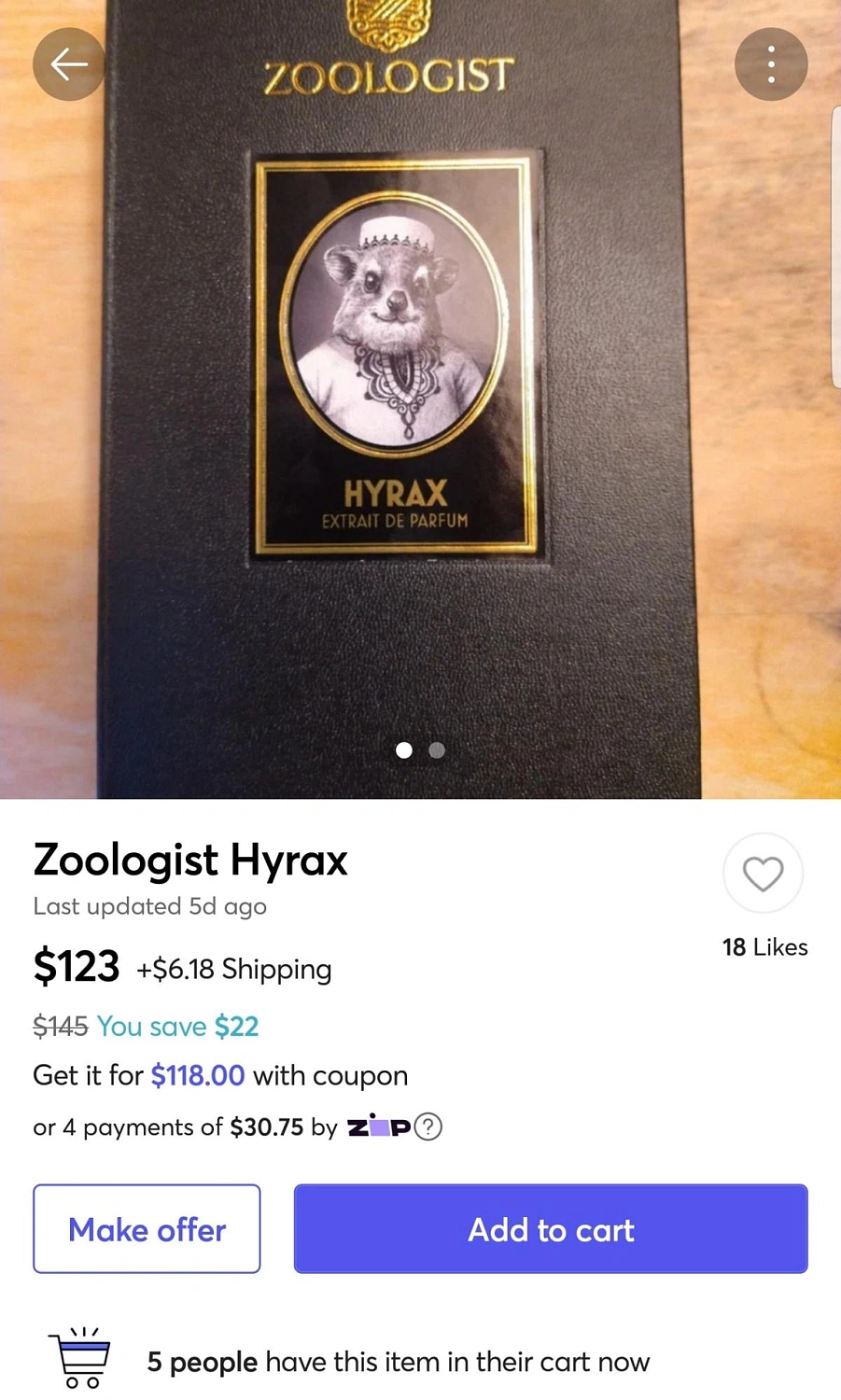 Zoologist Perfumes Hyrax