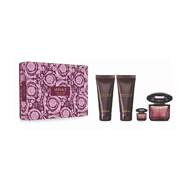 Versace Crystal Noir набор: парф.вода, 90 мл + парф.вода, 5 мл (мини) + лосьон д/тела, 100 мл + гель д/душа, 100 мл Versace Crystal Noir набор: парф.вода, 90 мл + парф.вода, 5 мл (мини) + лосьон д/тела, 100 мл + гель д/душа, 100 мл