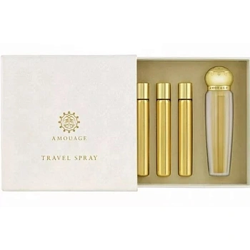 Amouage Gold дорожный набор: парф. вода, 10 мл x 4