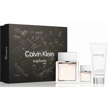 Calvin Klein Euphoria Men набор: т.вода, 100 мл +т.вода, 15 мл + бальзам п/бритья, 100 мл