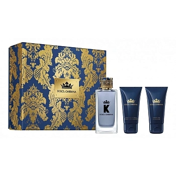 K by Dolce & Gabbana набор: т.вода, 100 мл + бальзам п/бритья, 50 мл + гель для душа, 50 мл