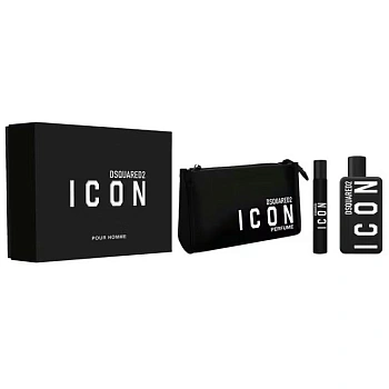 DSQUARED2 Icon Pour Homme набор: парф.вода, 100 мл + парф.вода, 10 мл + косметичка