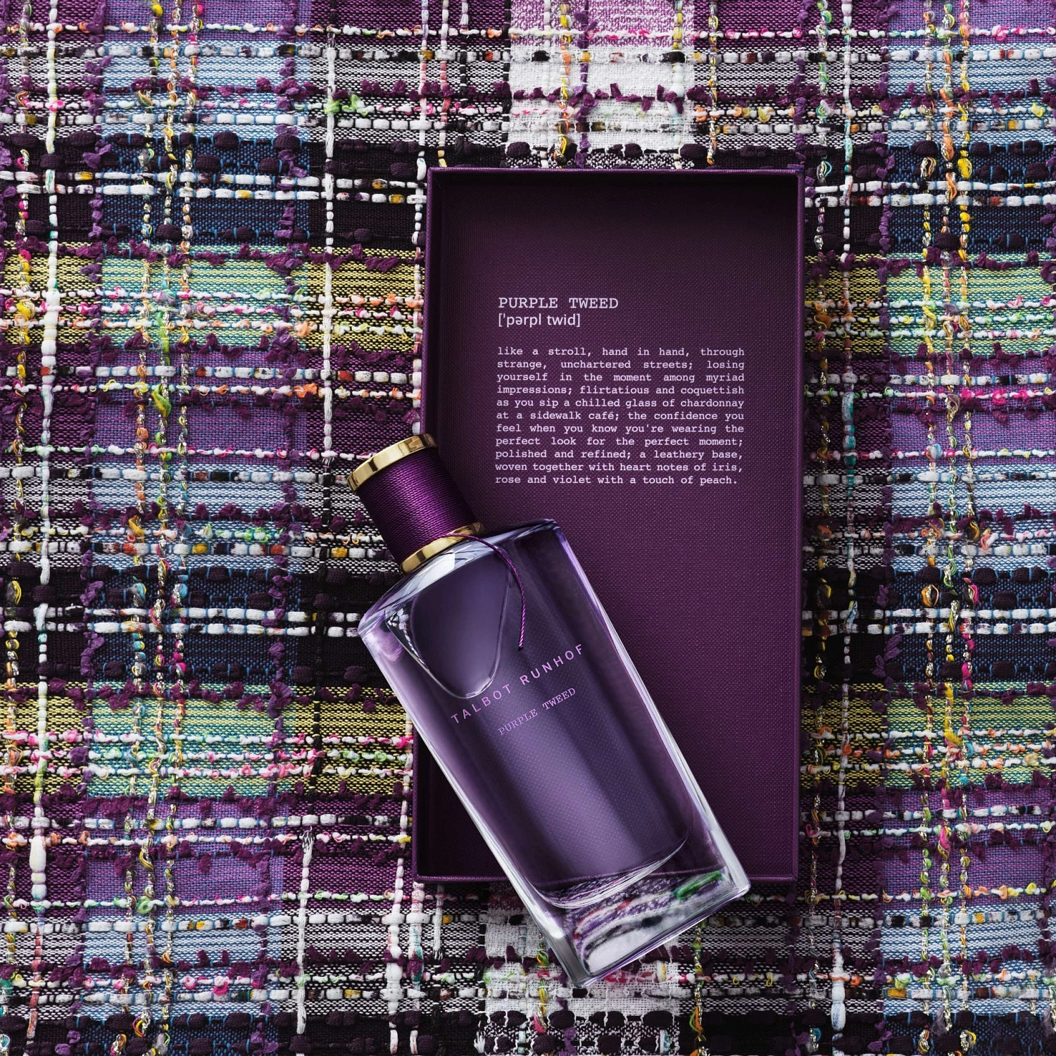 Talbot Runhof Purple Tweed Talbot Runhof Purple Tweed
