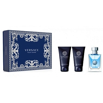 Versace pour Homme набор: т.вода, 50 мл + бальзам п/бритья, 50 мл + гель д/душа, 50 мл Versace pour Homme набор: т.вода, 50 мл + бальзам п/бритья, 50 мл + гель д/душа, 50 мл